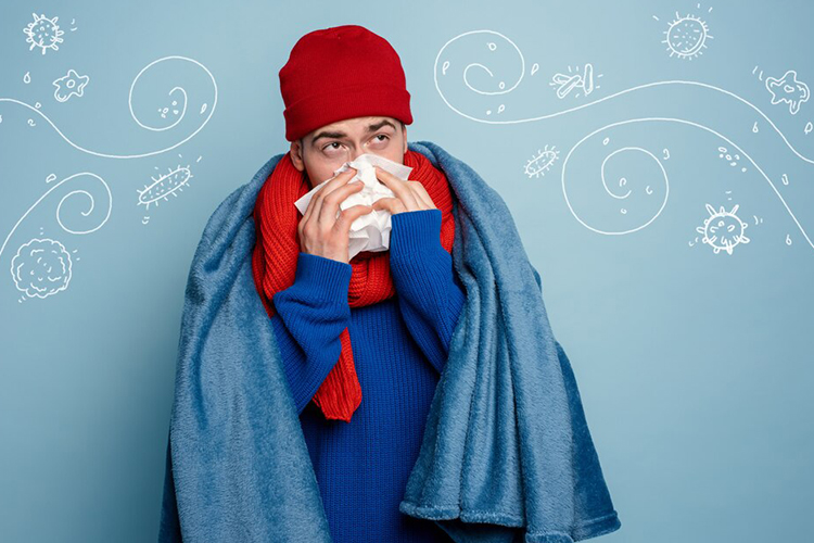 علائم ابتلا به سرماخوردگی به‌تدریج بروز پیدا می‌کنند